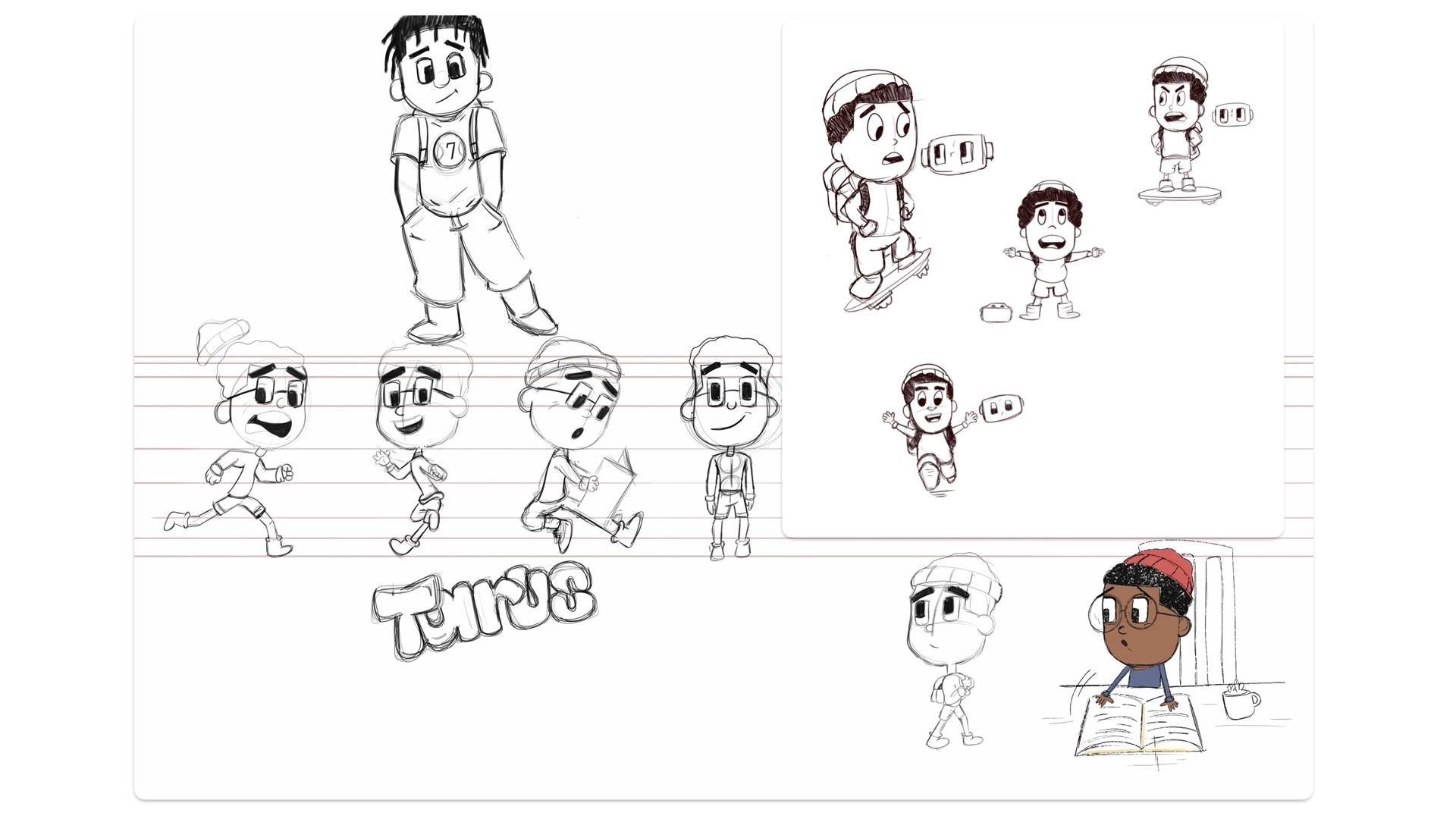 Caiden's Courage character design and development