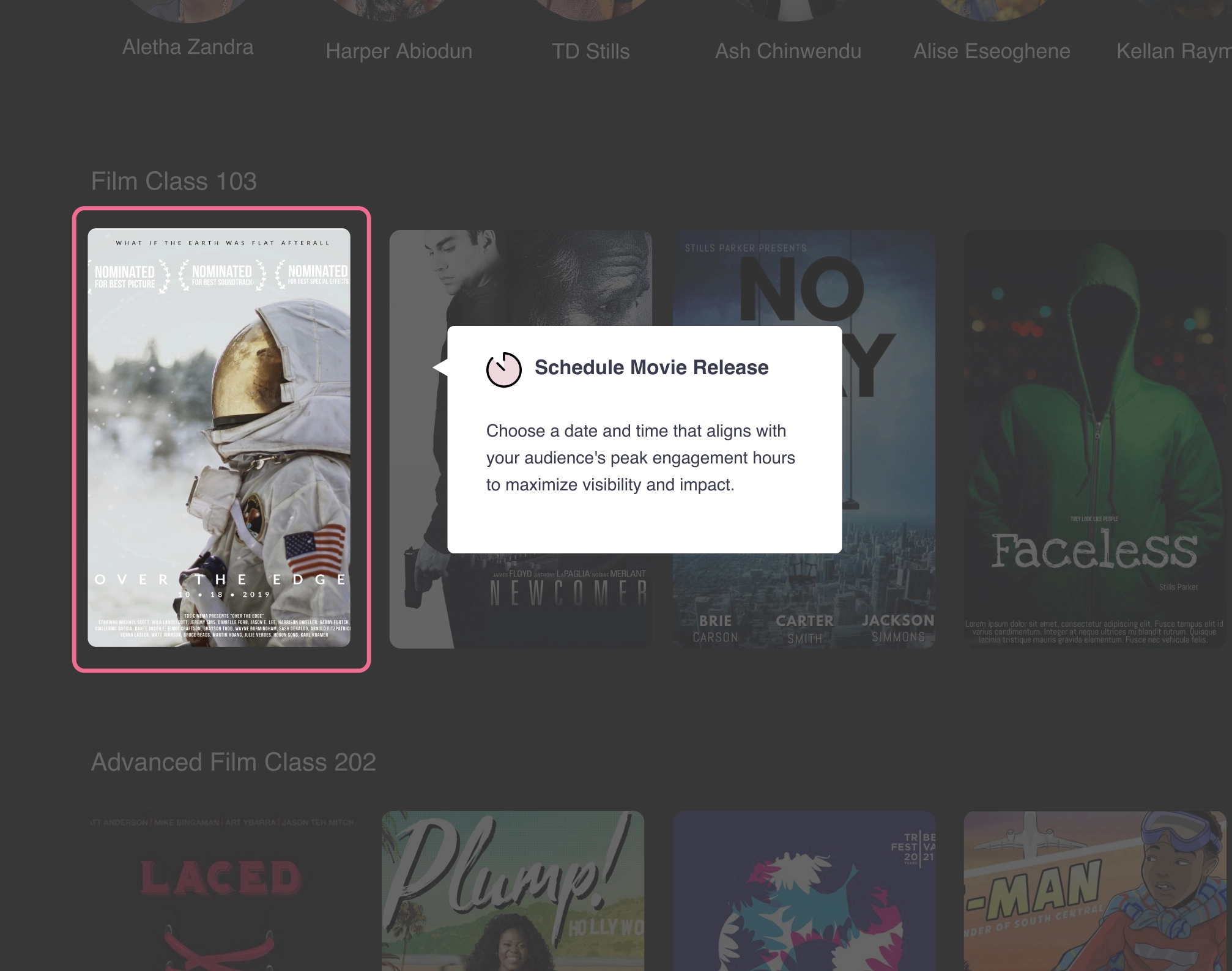 MontageCMS schedule and release planning for viewer-facing content